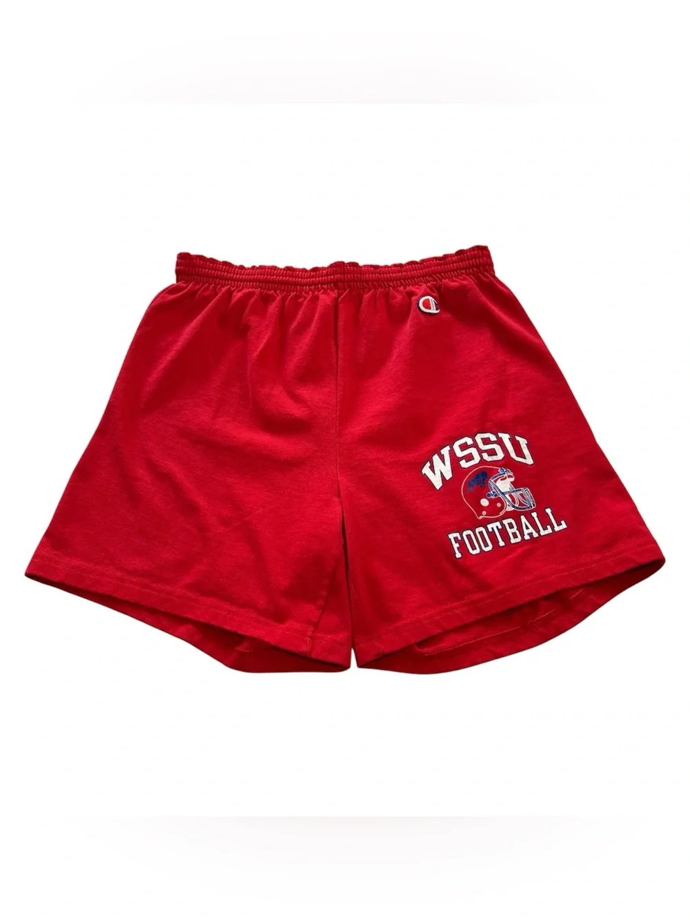 Vintage 80s Champion WSSU Rams Football Men’s M Shorts Winston-Salem Red USA